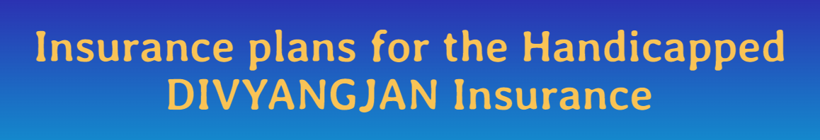Insurance plans for the Handicapped, Government schemes, DIVYANGJAN Insurance, differently abled person, specially person, Insurance plans for the Handicapped, Government schemes for the, DIVYANGJAN Insurance