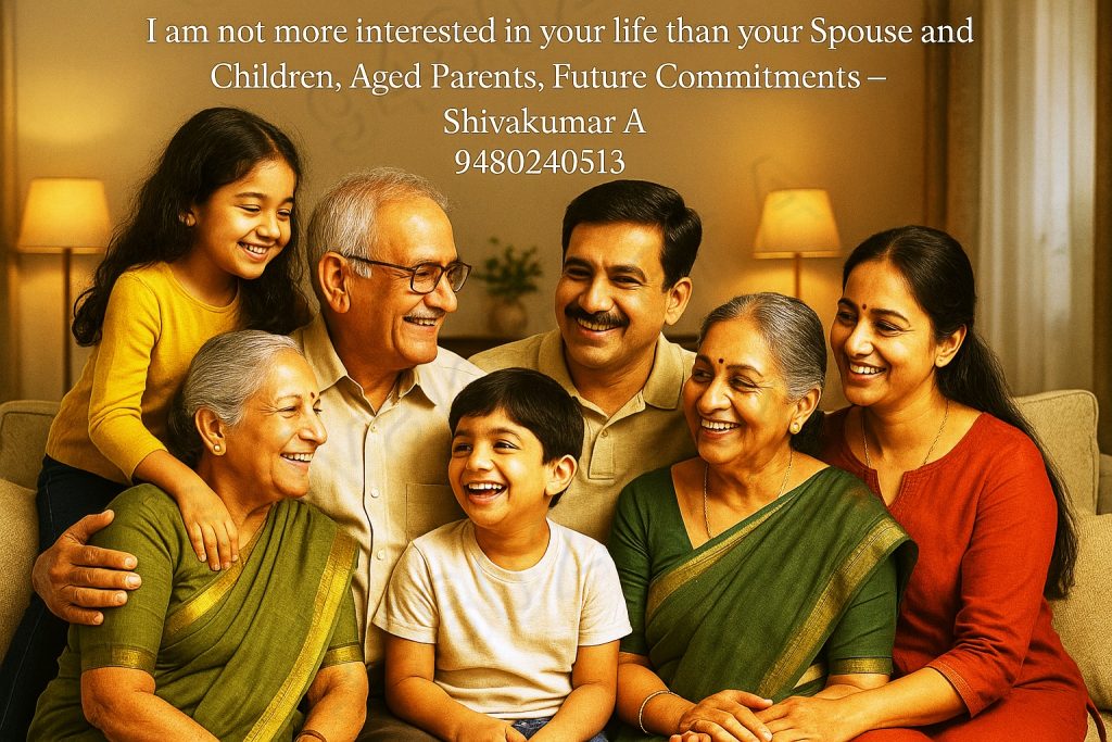 I am not more interested in your life than your Spouse and Children, Life insurance for family safety, Insure for spouse and children, Secure your family's future, Family-first insurance plans, Life cover for loved ones, Insurance for spouse and parents, Protect your family financially, Insure when healthy, Health insurance for family, Family protection plan India, Insurance for children’s future, LIC plans for family security, Spouse and children insurance, Family financial protection, Term insurance for dependents, Life insurance advice India, Responsible family planning, Insure before it's too late, Family security through insurance, Call Shivakumar 9480240513 for family insurance,