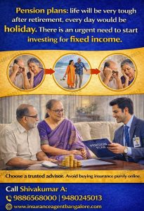 Insurance Agent Bangalore, pension plans, guaranteed pension, life time pension, pension from 18 years